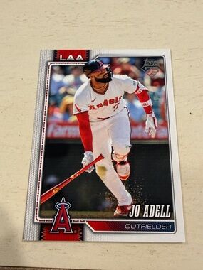 Topps SERIES 1 2026 Jo Adell Angels Card - Red & White